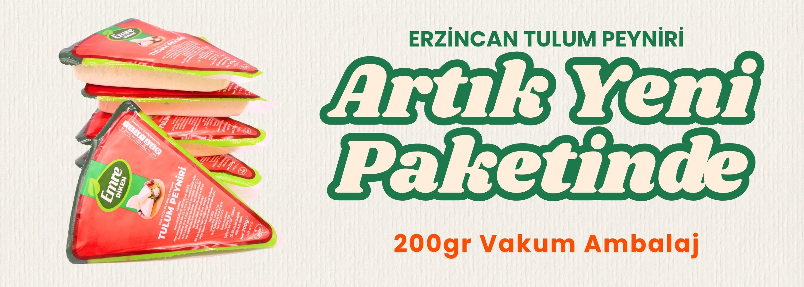 Erzincan Tulum Peyniri 200gr Vakum Paket